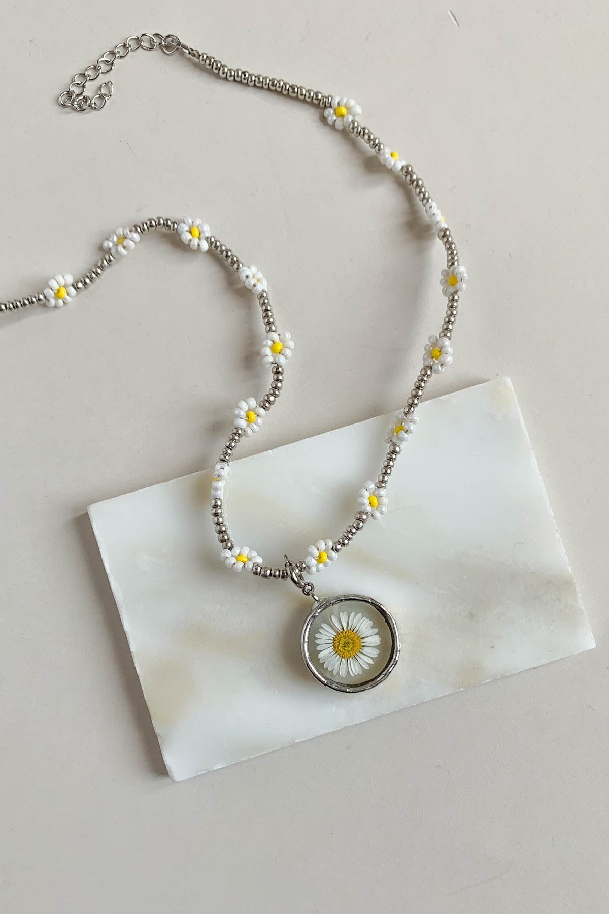Collana margherita perline