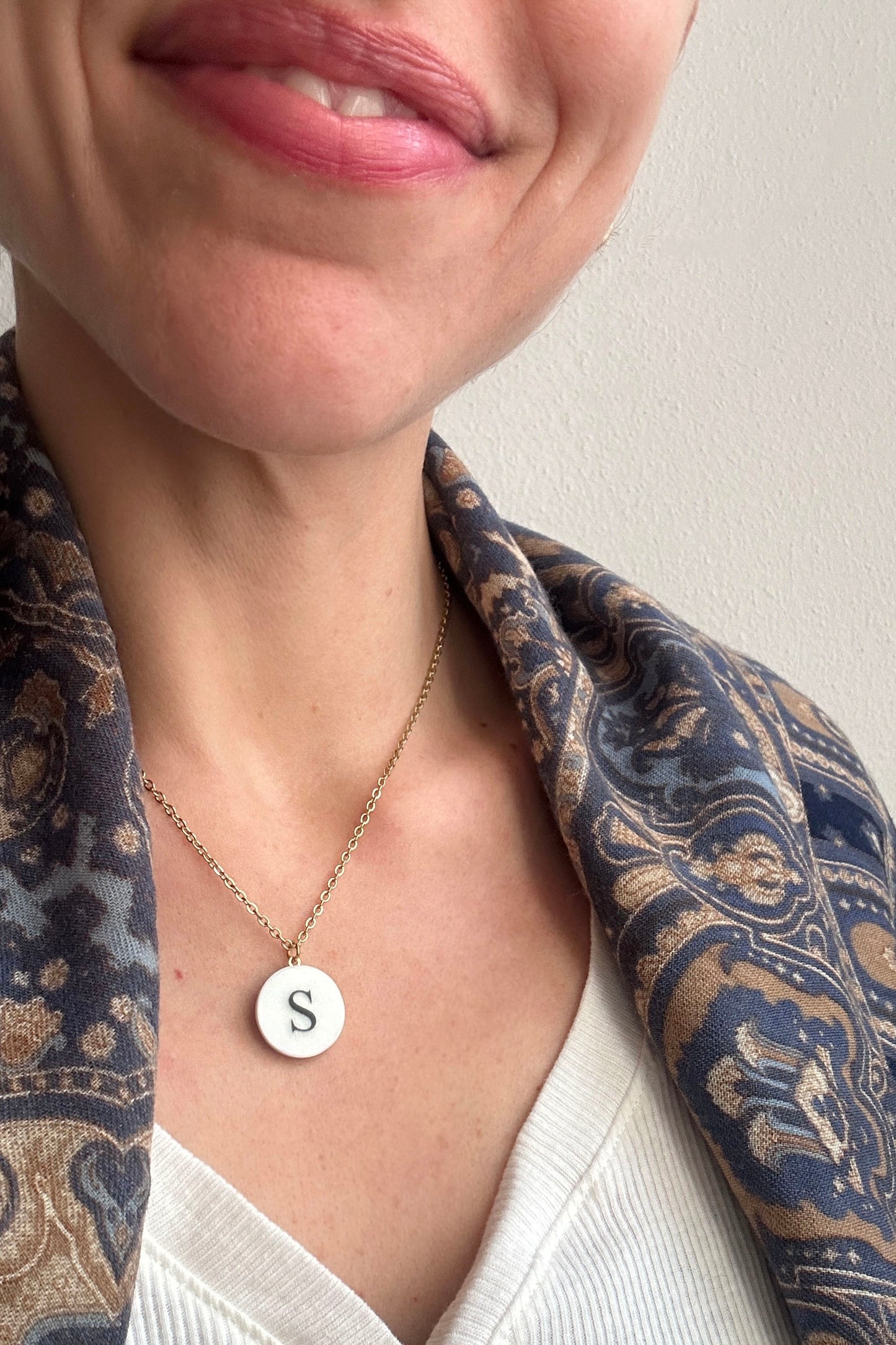 Collana Capolettera "nuda"