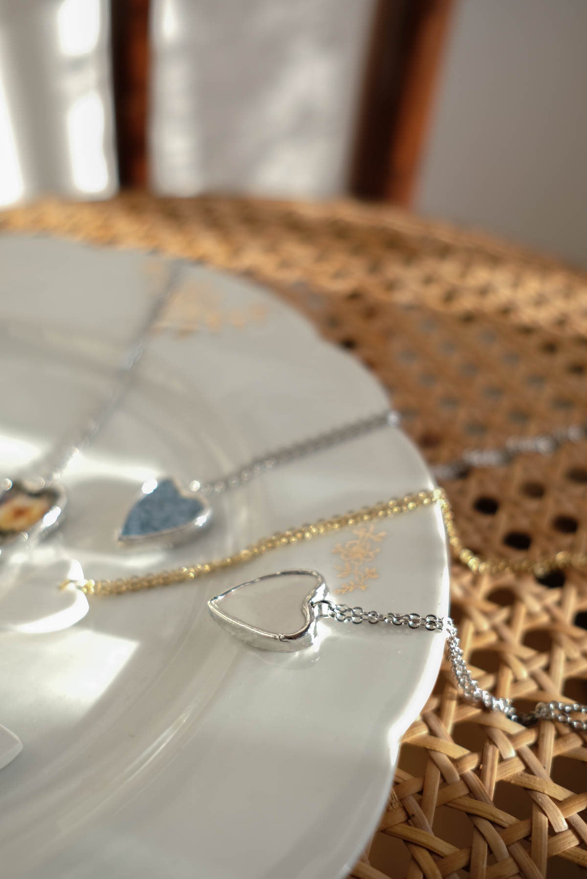 Collana cuorino bianco