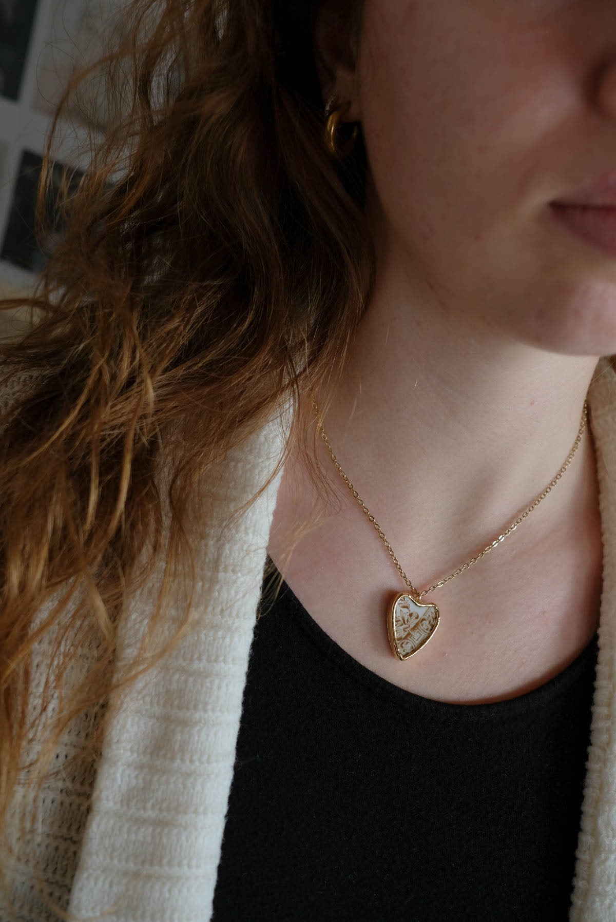 Collana beige/o