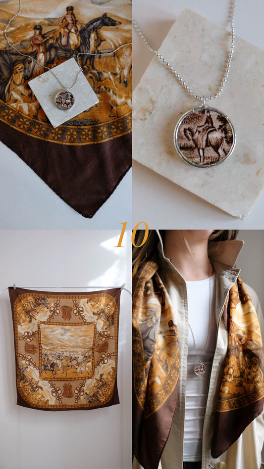 Box collana + foulard vintage 10