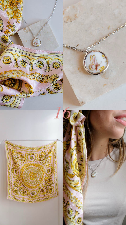 Box collana + foulard vintage 16