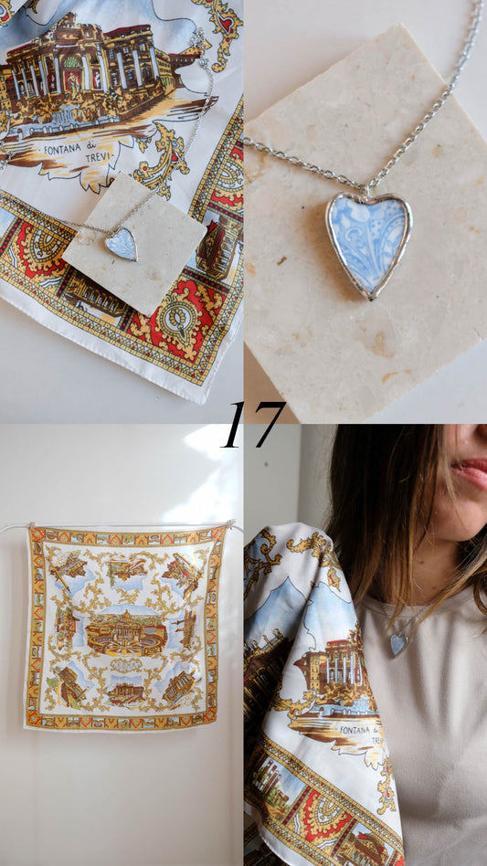 Box collana + foulard vintage 17