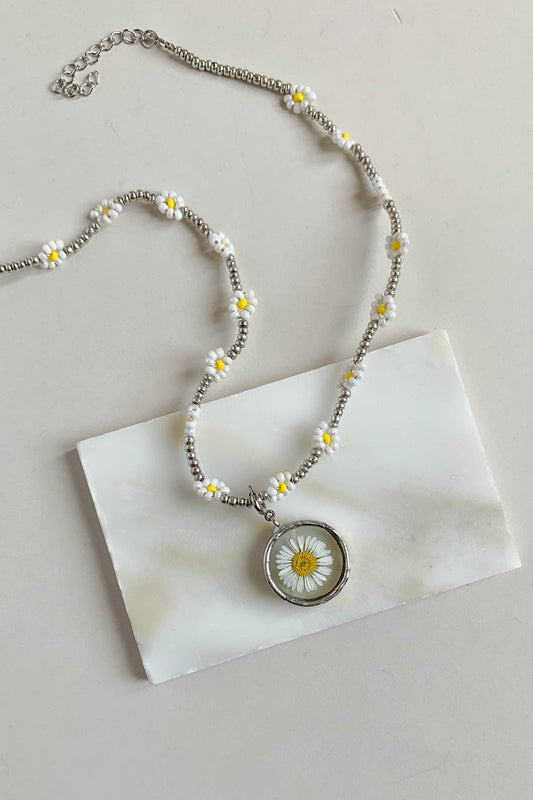 Collana margherita perline