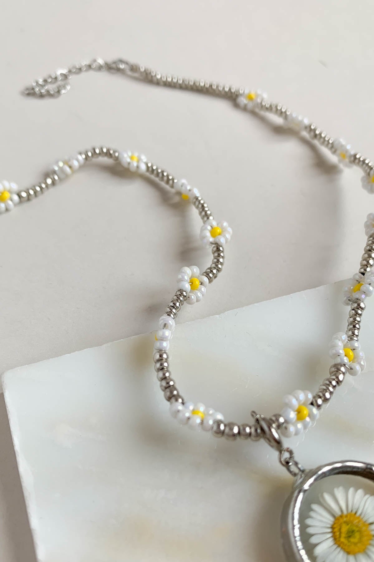 Collana margherita perline