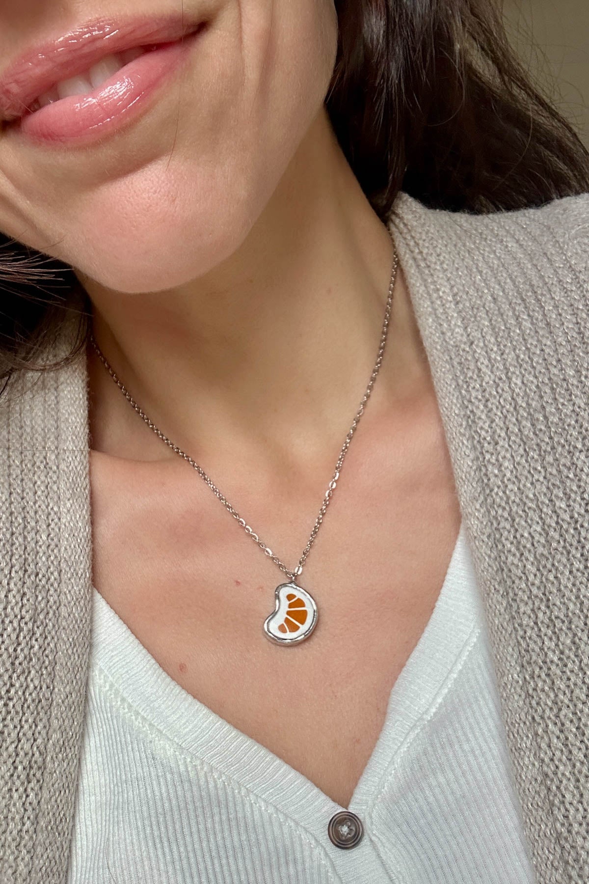 Collana 297 - cornetto o spicchio di sole?