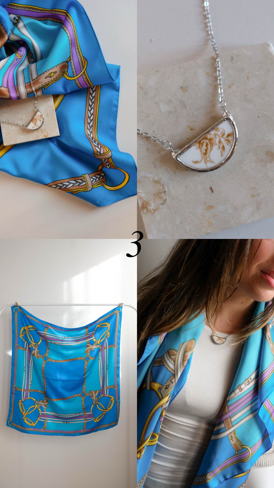 Box collana + foulard vintage 3