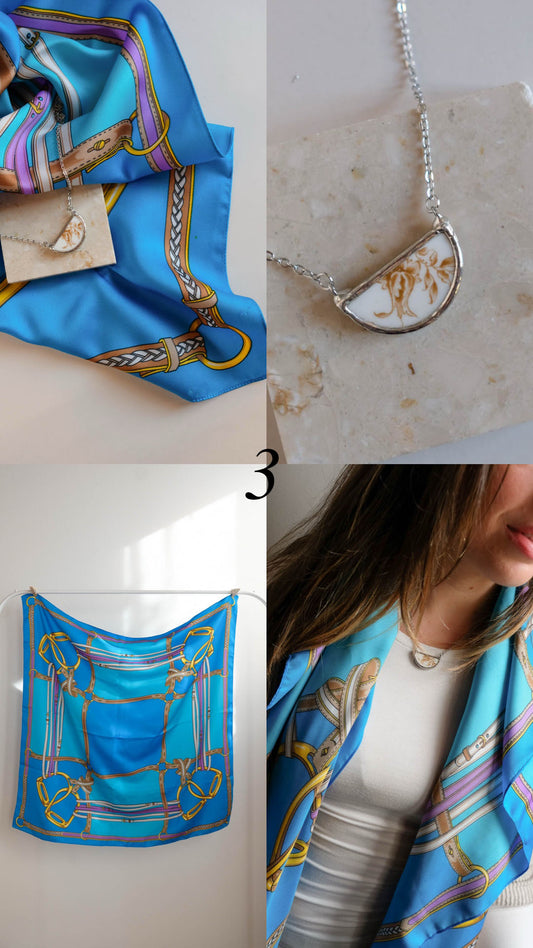 Box collana + foulard vintage 3