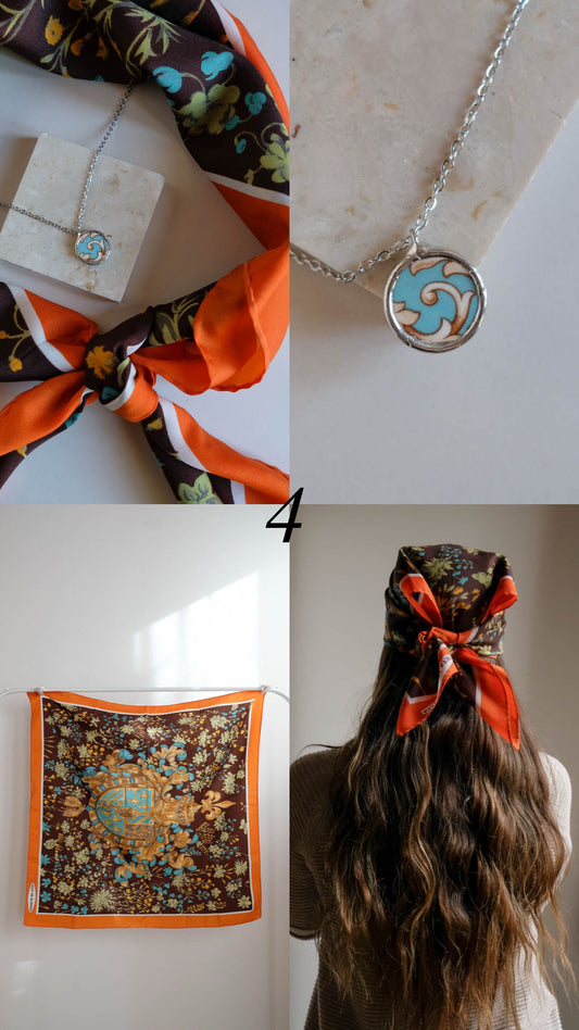 Box collana + foulard vintage 4