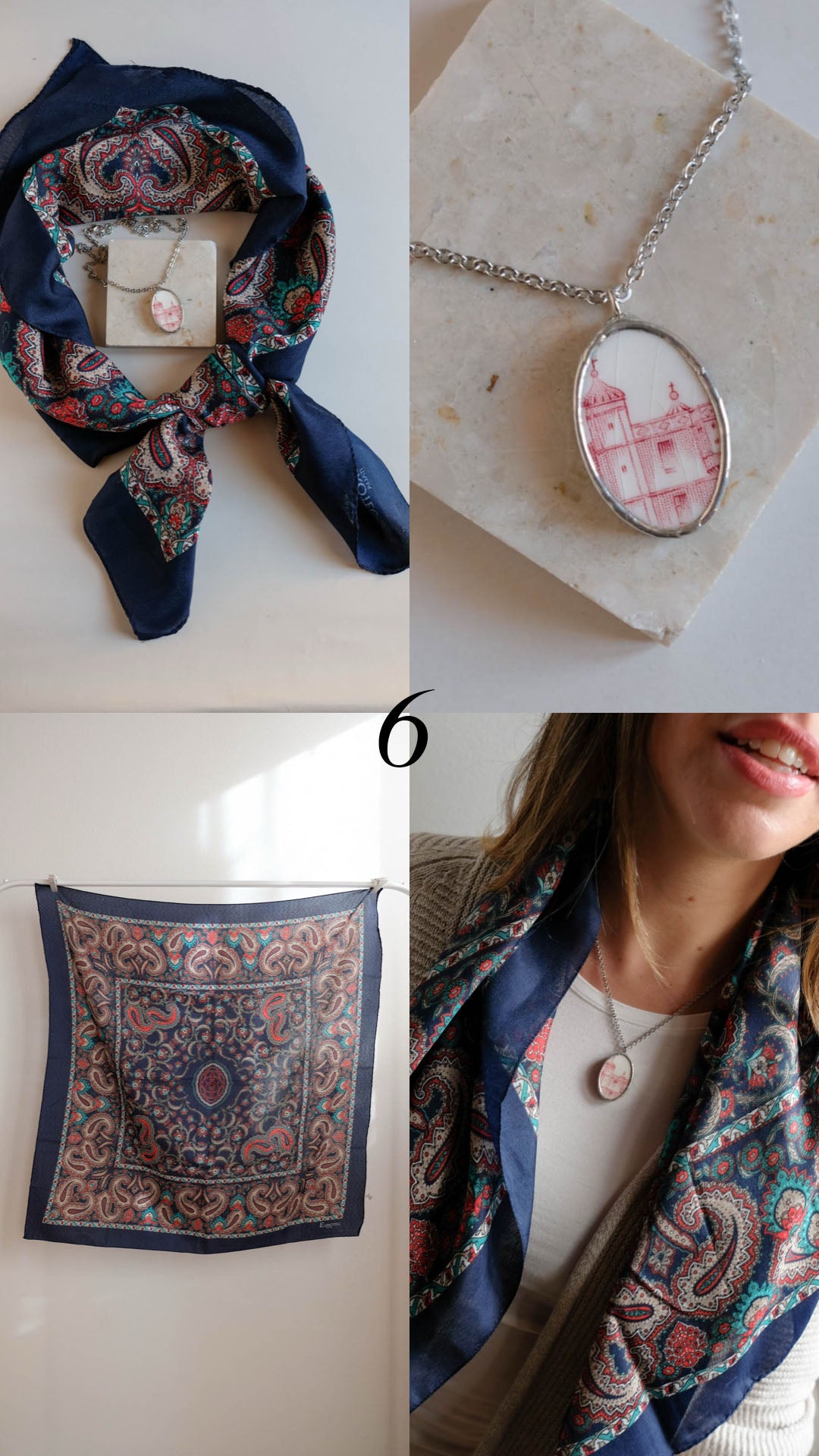 Box collana + foulard vintage 6