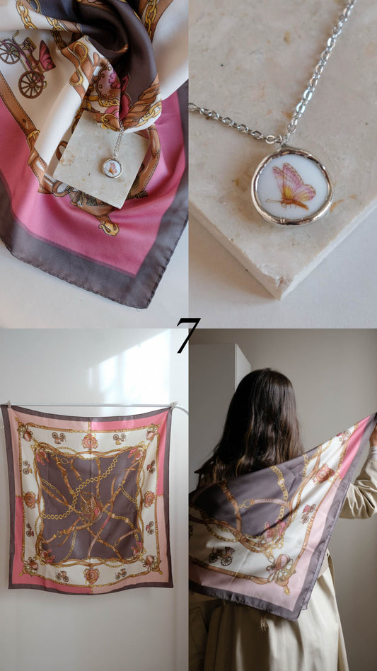 Box collana + foulard vintage 7