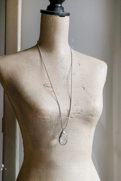 collane goccia grandi argento