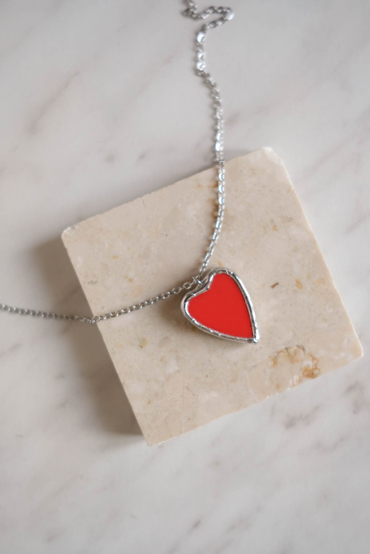collana cuorino rosso