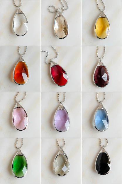 collane goccia grandi argento