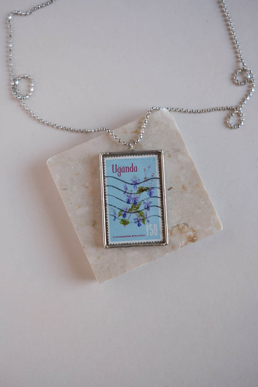 Collana francobolli Uganda fiori