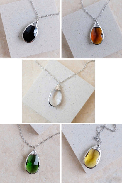 collane goccia piccole argento