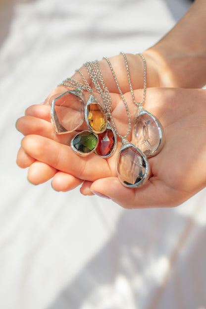 collane goccia piccole argento