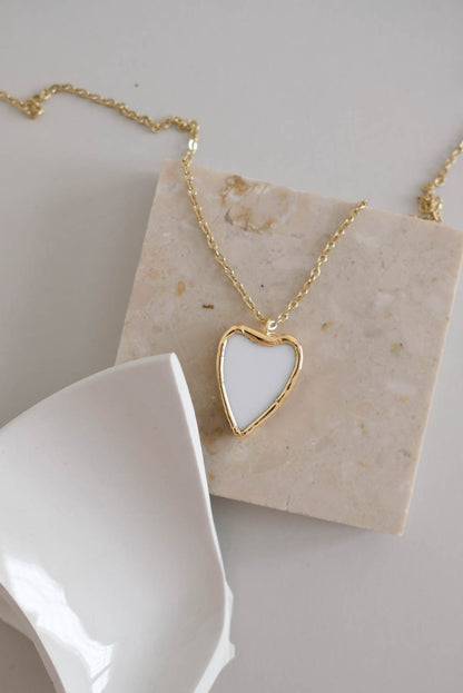 Collana cuorino bianco